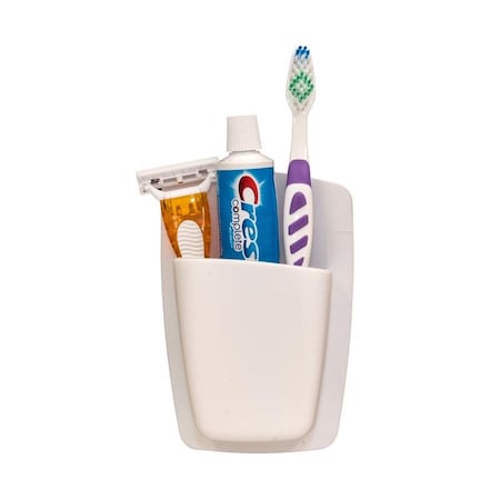 Sttelli Sttelli White Silicone Caddy/Razor/Toothbrush Holder SIO-BOR-WH
